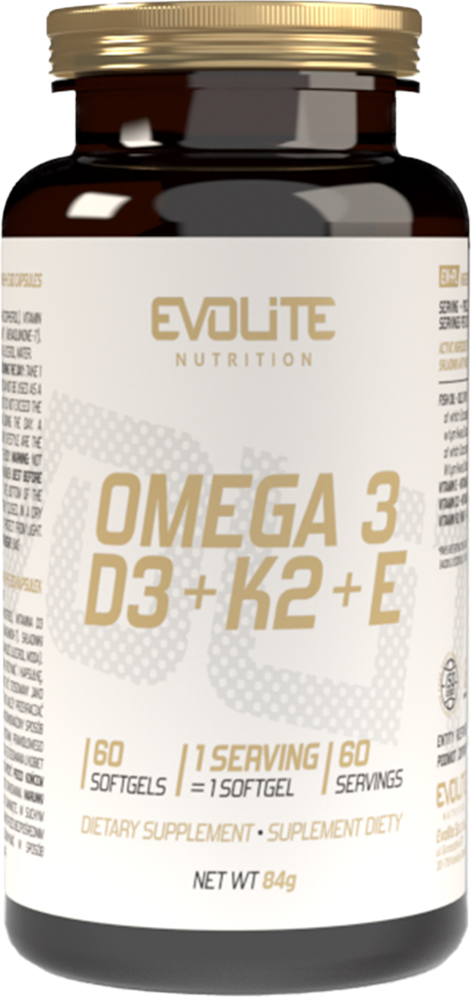 Evolite Omega 3+D3+k2+E - 60 Softgels