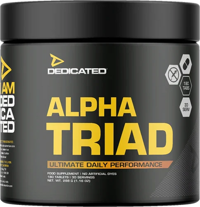 Dedicated Nutrition Alpha Triad - 180 tabs