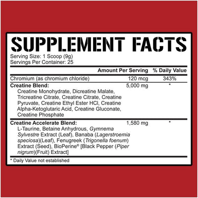 5% Nutrition Crea-TEN - 231 g Lemon Lime