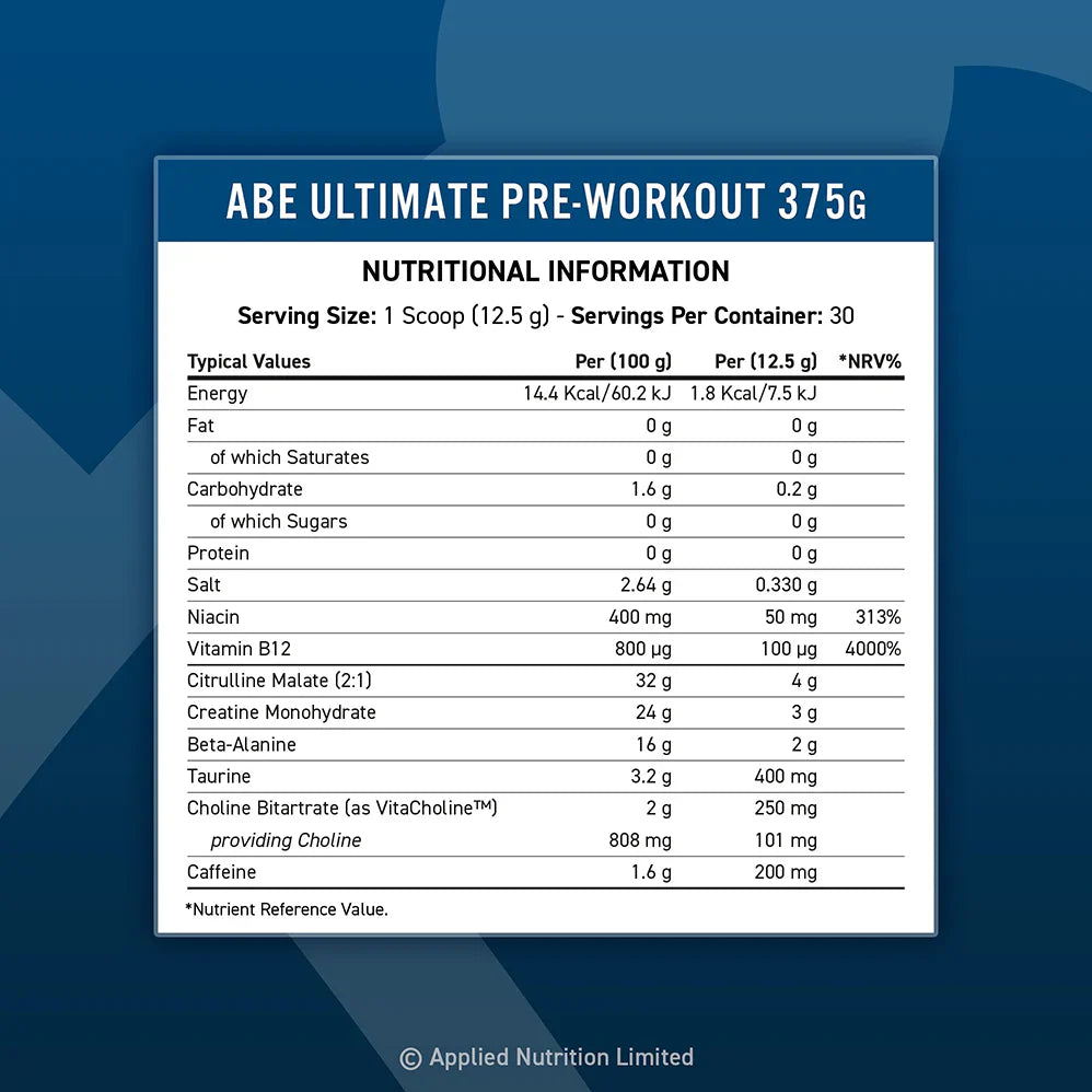 Applied Nutrition ABE Ultimate Pre-Workout - 375 g Energy Drink
