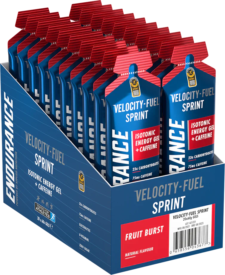Applied Nutrition Endurance Sprint Gel With Caffeine - 20 x 60 ml Fruit Burst