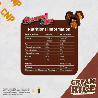 CNP Cream Of Rice - 2000 g Chocamel Cups