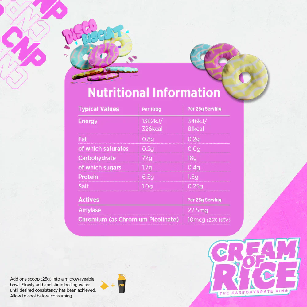 CNP Cream Of Rice - 2000 g Disco Biscuit