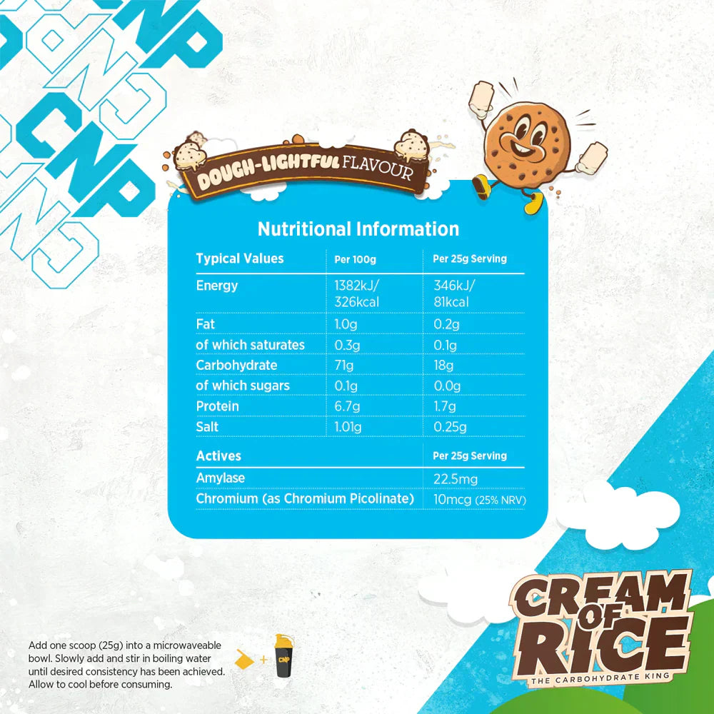CNP Cream Of Rice - 2000 g Dough-Lightful
