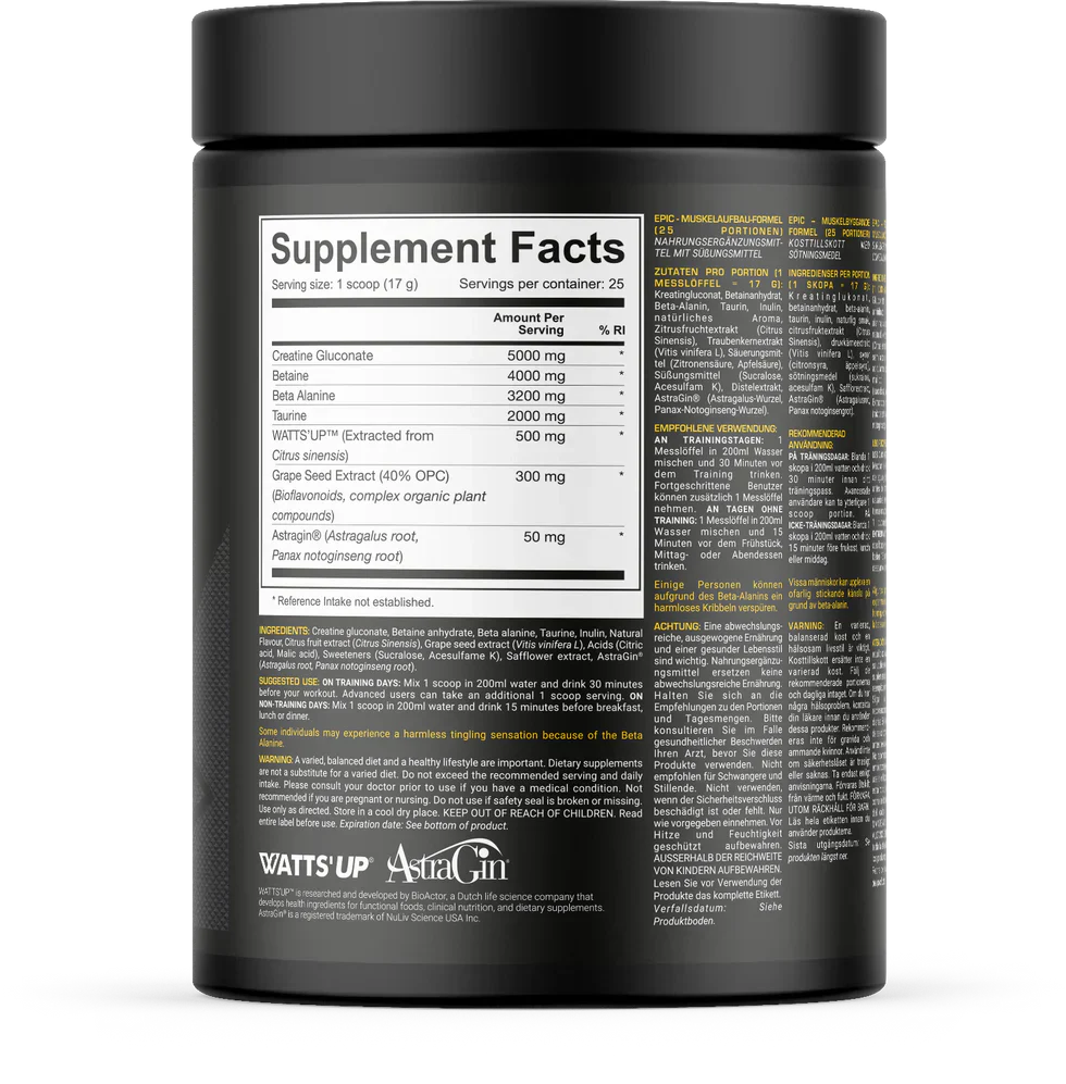 Dedicated Nutrition EPIC - 425 g Lemon