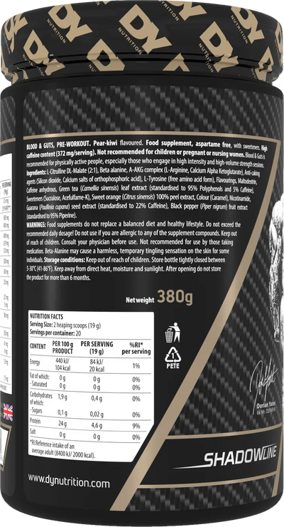 Dorian Yates Nutrition Blood & Guts - 380 g Fruit Punch