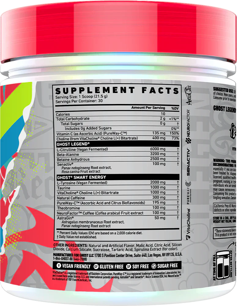 Ghost Legend V4 - 30 servings Grapefruit