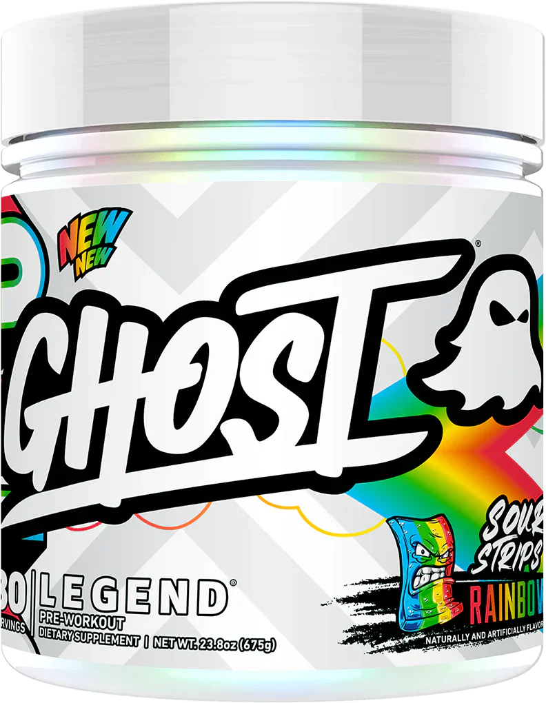 Ghost Legend V4 - 30 servings Sour Strips Rainbow Candy