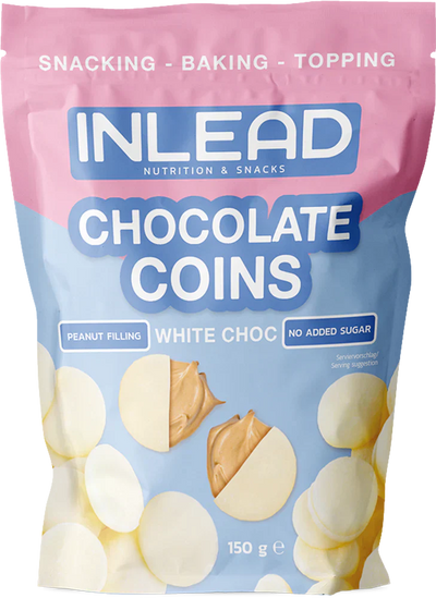 Inlead Chocolate Coins - 150 g White Choc