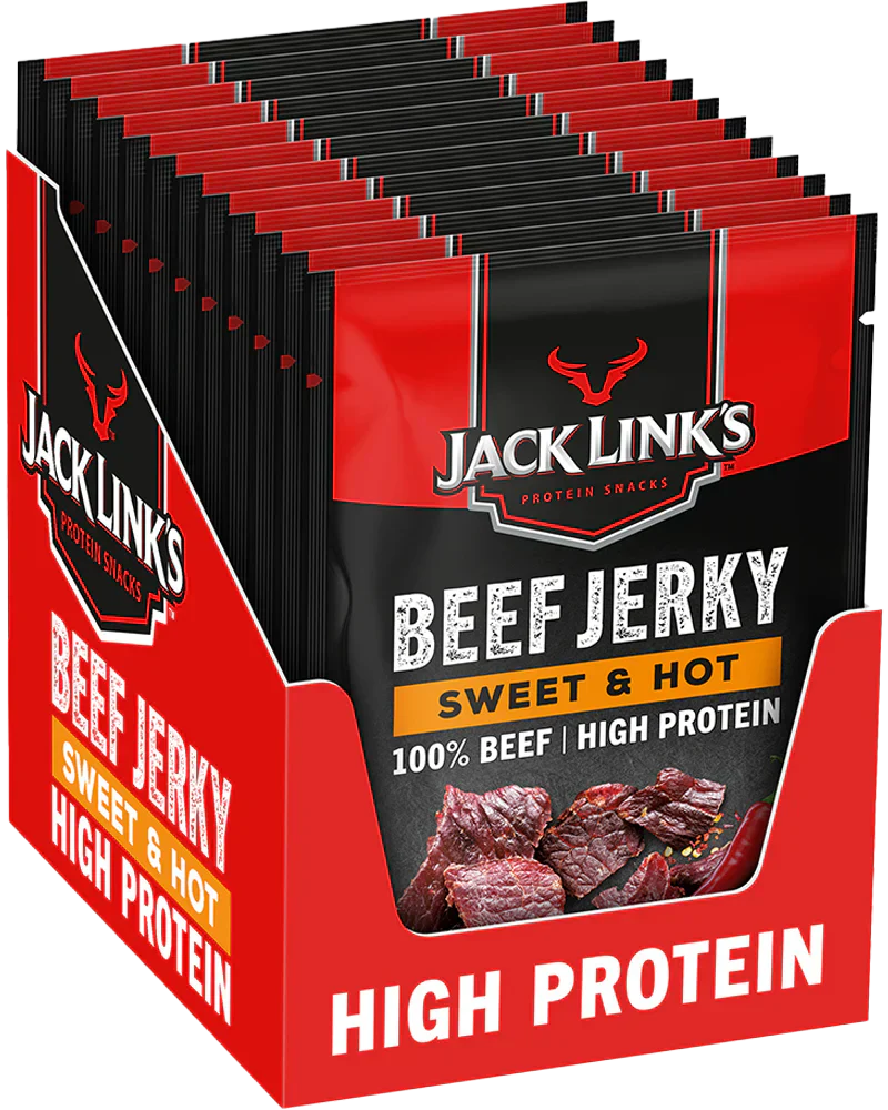 Jack Link's Beef Jerky - 12 x 60 g Sweet & Hot