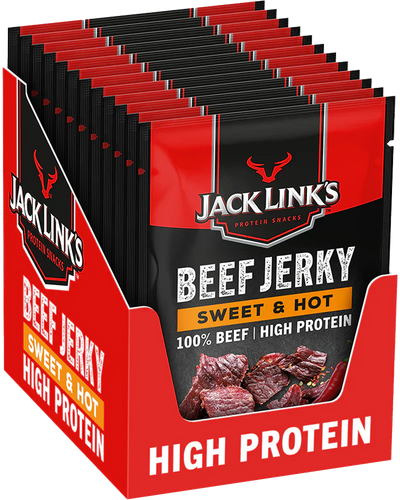 Jack Link's Beef Jerky - 12 x 60 g Sweet & Hot