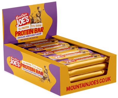 Mountain Joe's Protein Bar - 12 x 55 g Chocolate Honeycomb