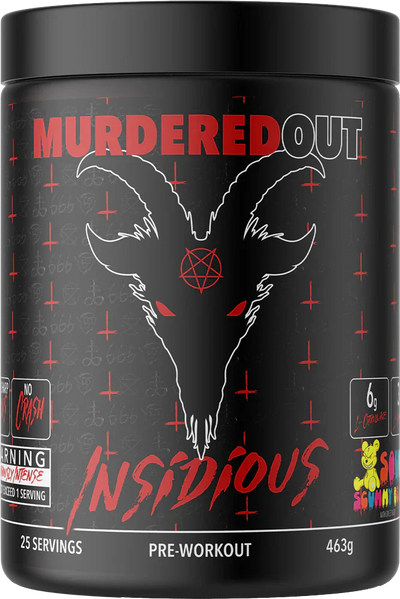 Murdered Out Insidious Pre-Workout - 463 g Sour Scummy Bear