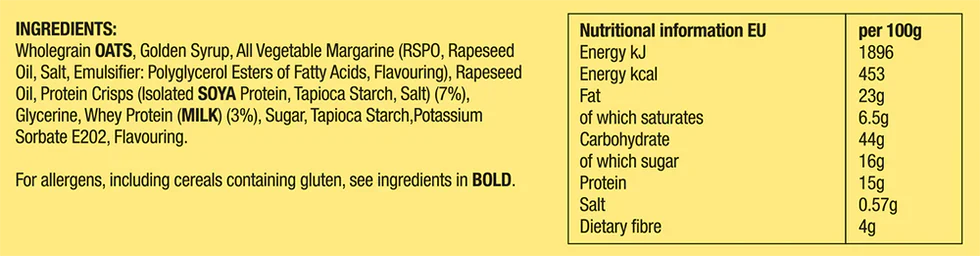 Muscle Moose Big Protein Flapjack - 12 x 100 g Peanut Butter