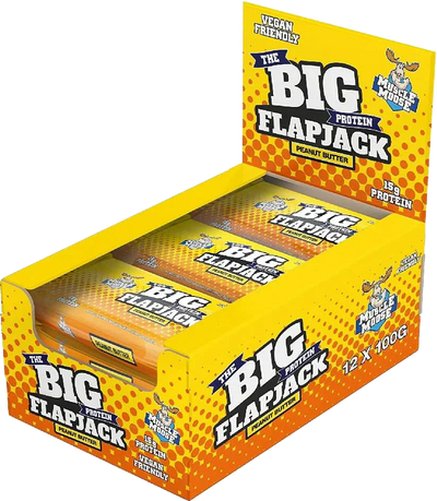 Muscle Moose Big Protein Flapjack - 12 x 100 g Peanut Butter