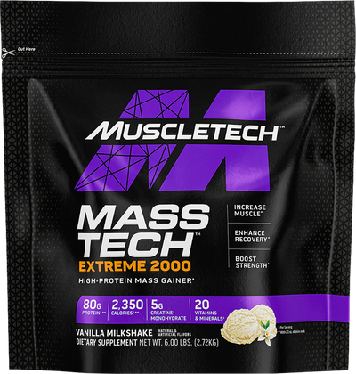MuscleTech Mass Tech Extreme 2000 - 2720 g Vanilla Milkshake