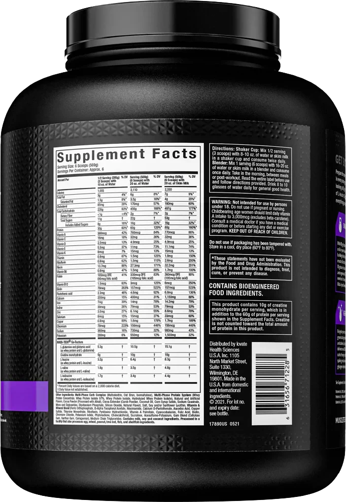 MuscleTech Mass Tech Extreme 2000 - 2720 g Triple Chocolate Brownie