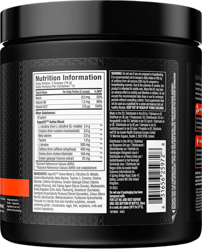 MuscleTech Vapor X5 Fruit Punch Blast