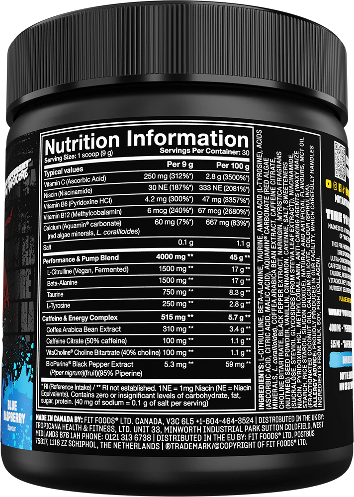 Mutant Madness Blue Raspberry