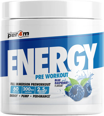 PER4M Energy Pre-workout - 390 g Blue Raspberry