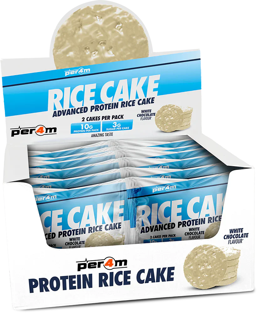 PER4M Rice Cakes - 12 x 32 g White chocolate