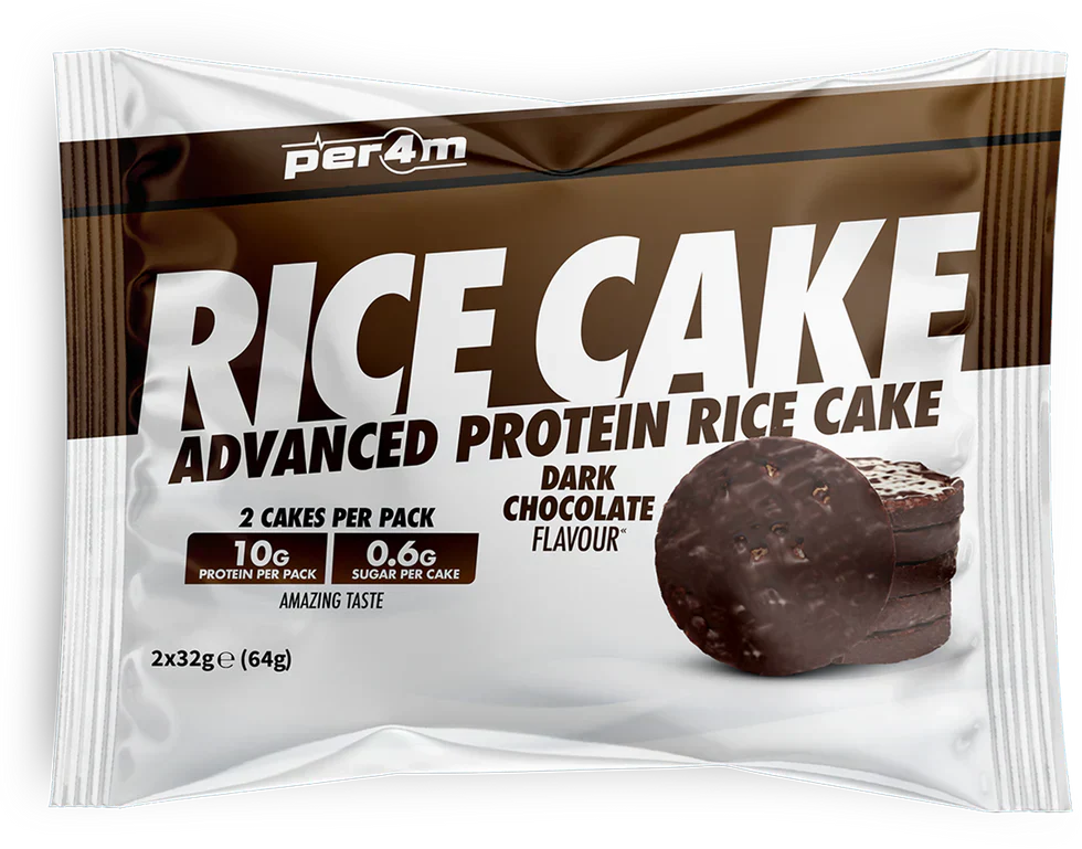 PER4M Rice Cakes - 12 x 32 g Dark Chocolate