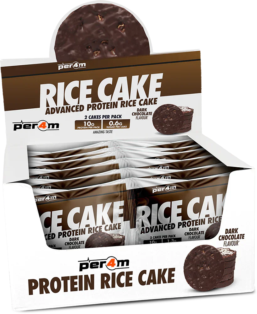 PER4M Rice Cakes - 12 x 32 g Dark Chocolate