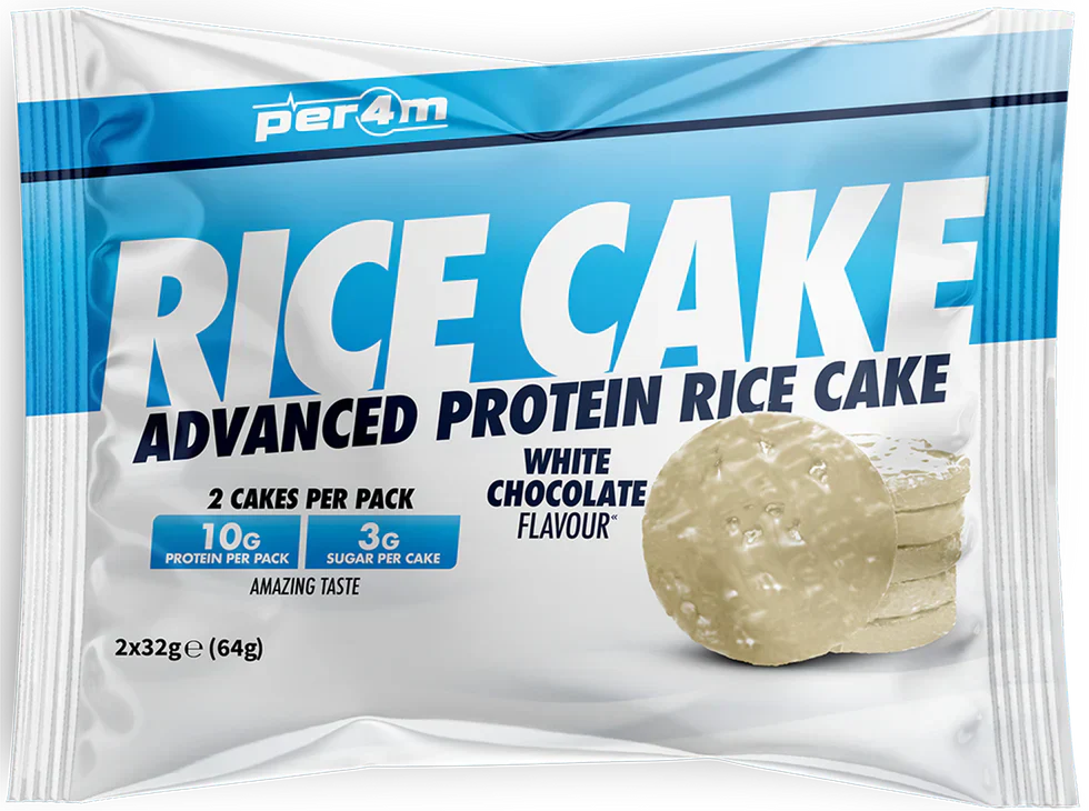 PER4M Rice Cakes - 12 x 32 g White chocolate