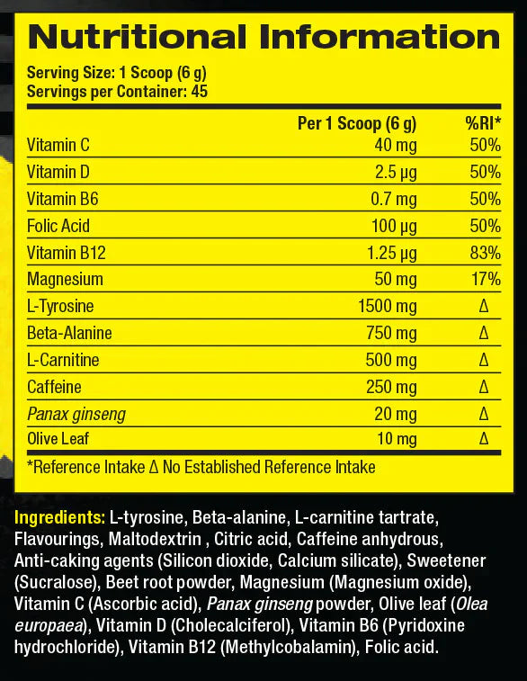 PharmaFreak Ripped Freak Pre-workout Blue Raspberry