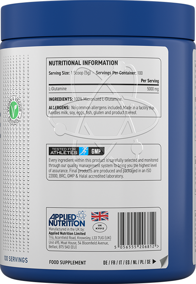 Applied Nutrition L-Glutamine Powder - 500 g