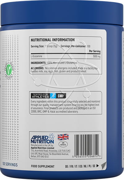 Applied Nutrition L-Glutamine Powder - 500 g