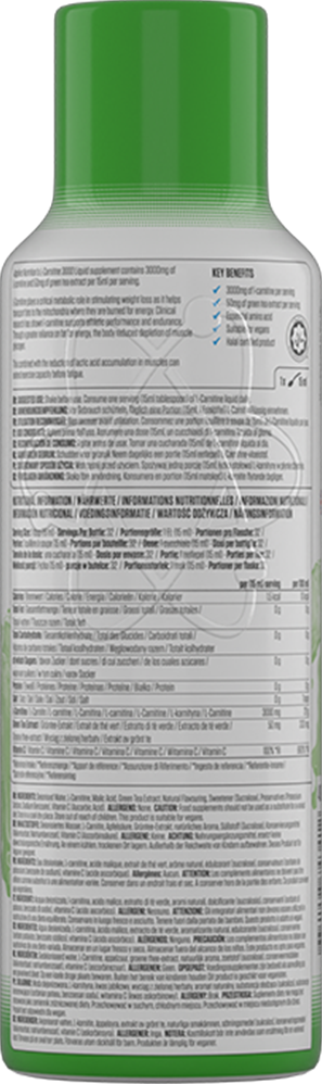 Applied Nutrition Liquid L-Carnitine - 480 ml Sour Apple
