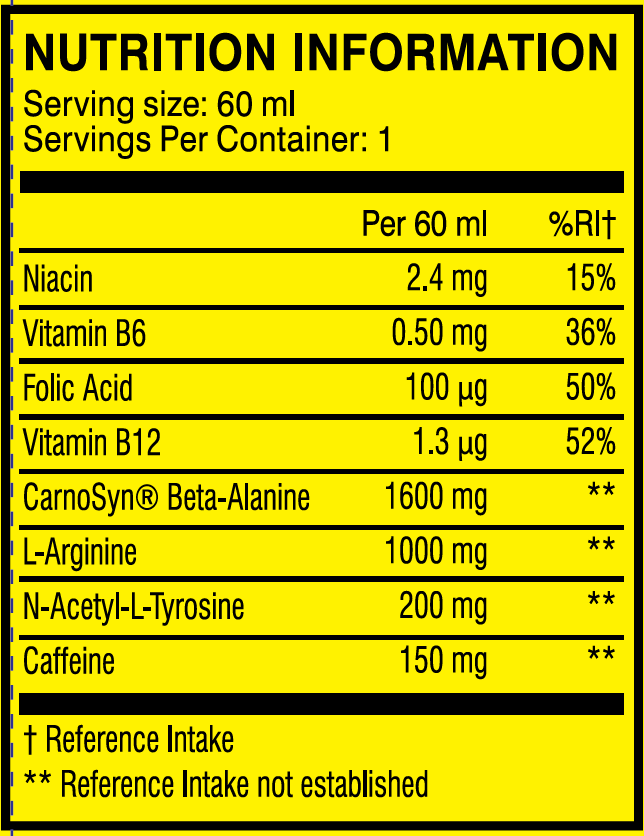 C4 Energy Shot - 12 x 60 ml Sour Batch Bros