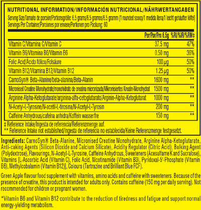 C4 Pre-workout - 60 servings Frozen Bombsicle