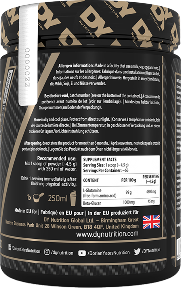 Dorian Yates Nutrition Glutamine - 300 g