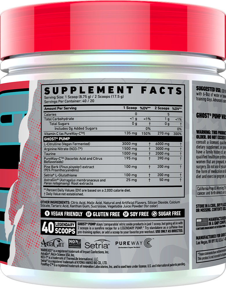 Ghost Pump - 40 servings Warhead Watermelon