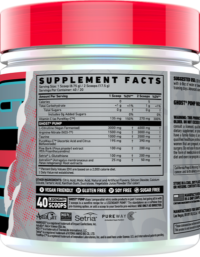 Ghost Pump - 40 servings Warhead Watermelon