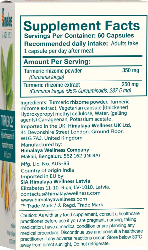 Himalaya Turmeric 95 - 60 caps