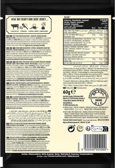 Jack Link's Beef Jerky - 12 x 60 g Teriyaki