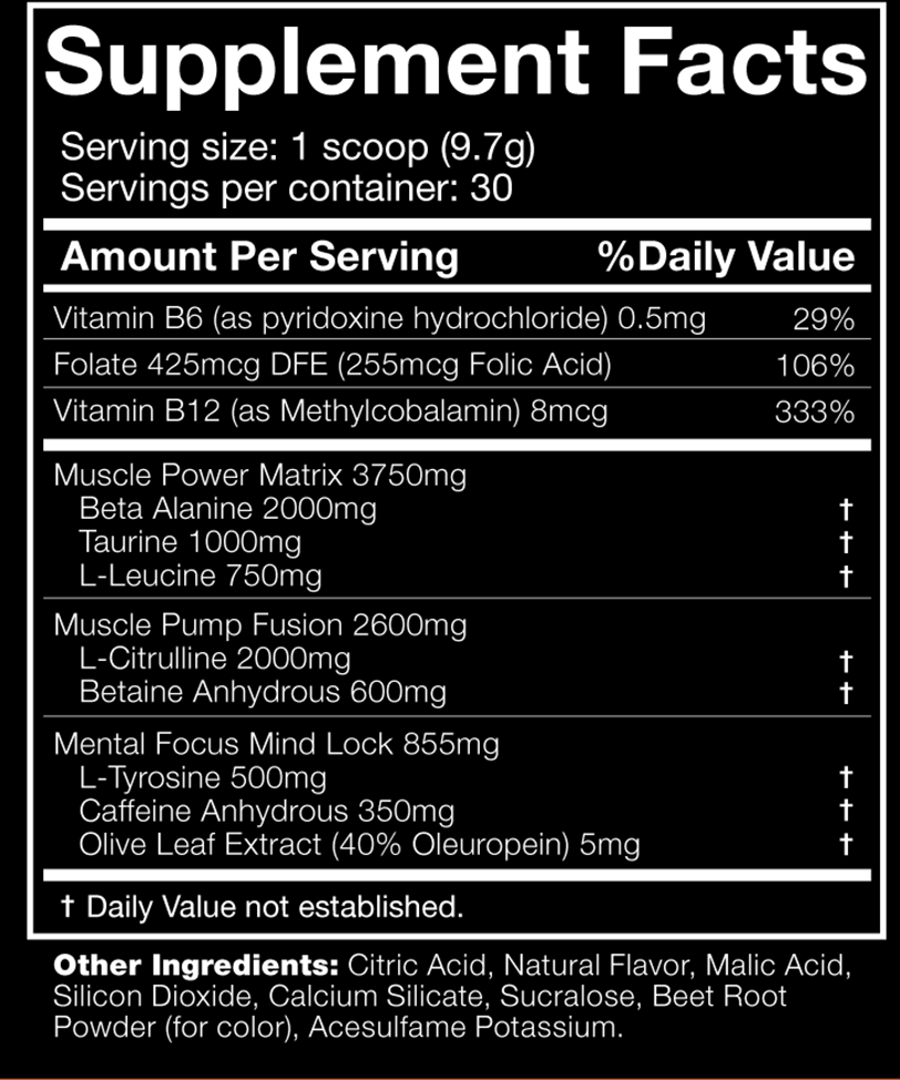 JNX The Shadow Pre-workout - 270 g Blue Raspberry