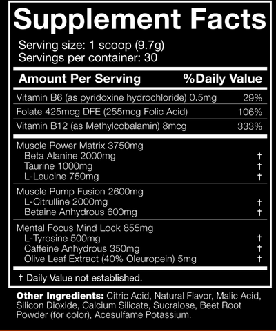 JNX The Shadow Pre-workout - 270 g Strawberry Pineapple