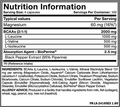 Mutant BCAA - 400 caps