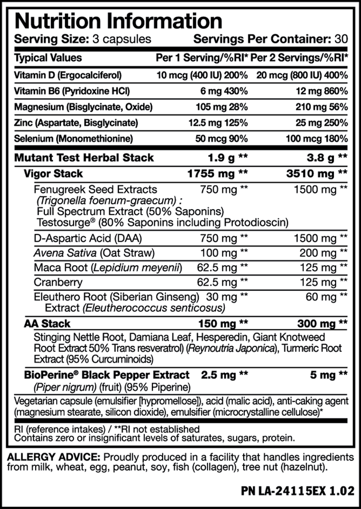 Mutant Test - 90 caps