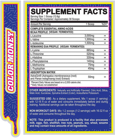 MyoBlox 24/7 Aminos - 30 servings Color Money