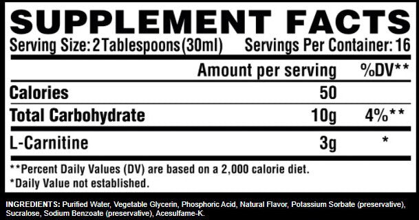 Nutrex Liquid L-Carnitine - 480 ml Berry