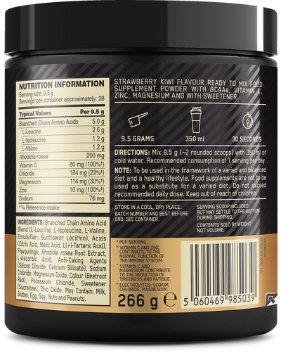 Optimum Nutrition Gold Standard BCAA Train + Sustain - 266 g Strawberry Kiwi