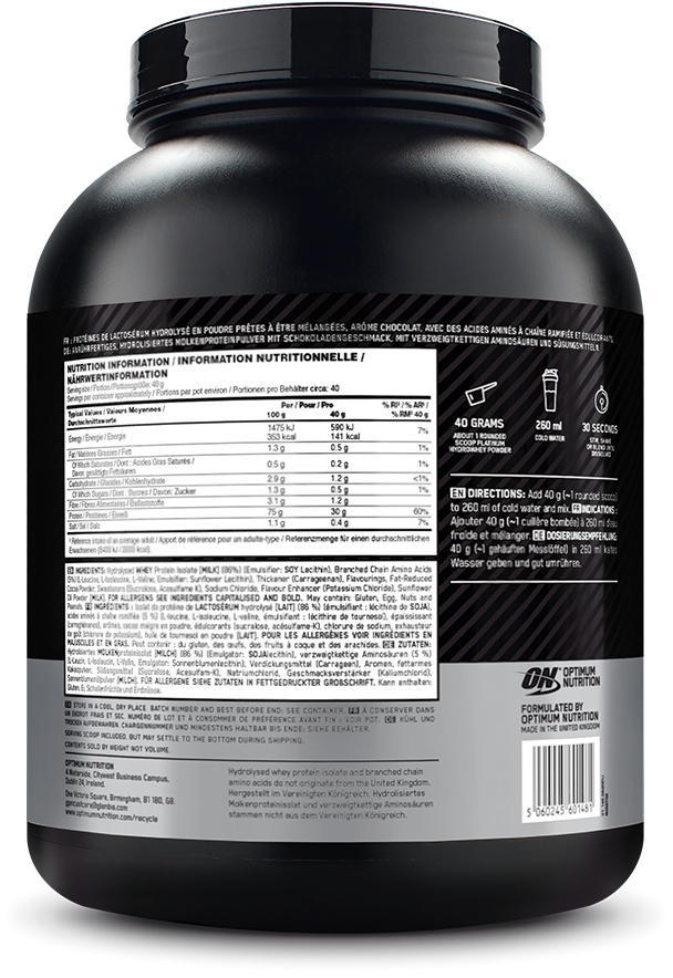 Optimum Nutrition Platinum Hydrowhey - 1600 g Super Strawberry