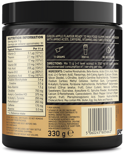 Optimum Nutrition Gold Standard Pre-Workout - 330 g Green Apple