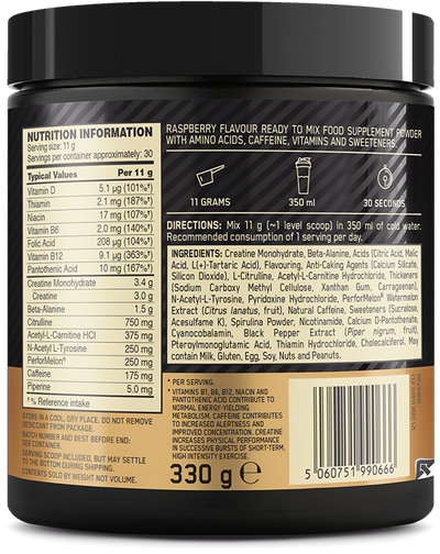 Optimum Nutrition Gold Standard Pre-Workout - 330 g Blue Raspberry