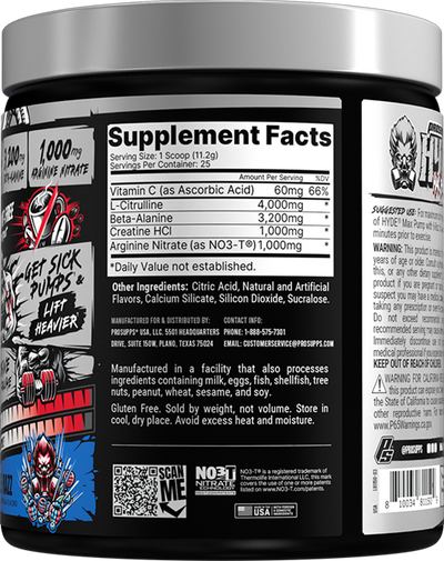 ProSupps Hyde Max Pump - 280 g Blue Razz
